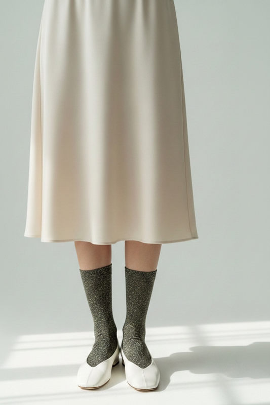 Metallo Socks (Gray&Gold)