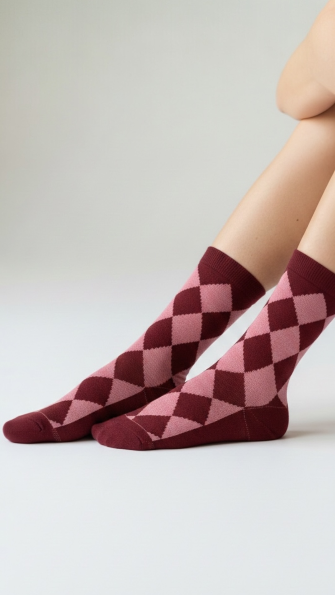 Modern Geometry Socks (Pink)