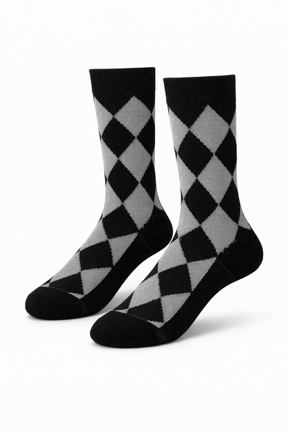 Modern Geometry Socks (Gray)