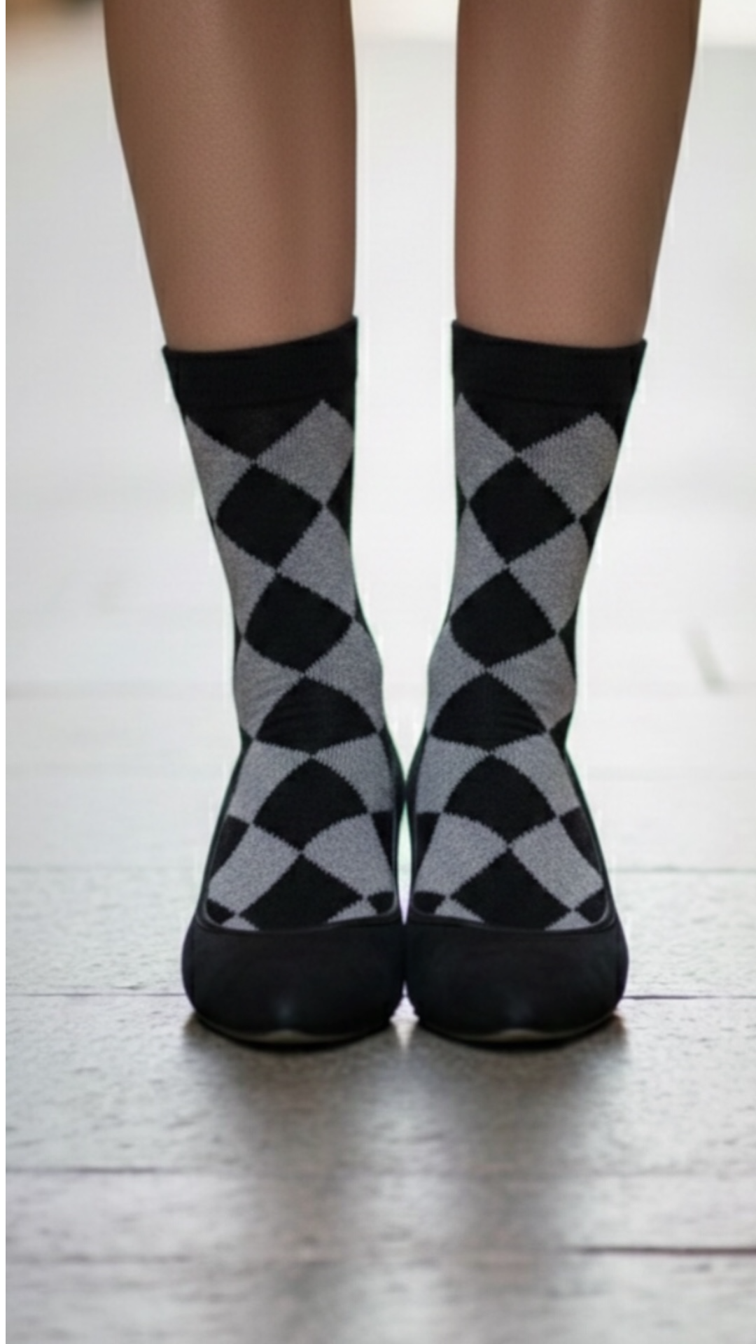 Modern Geometry Socks (Gray)