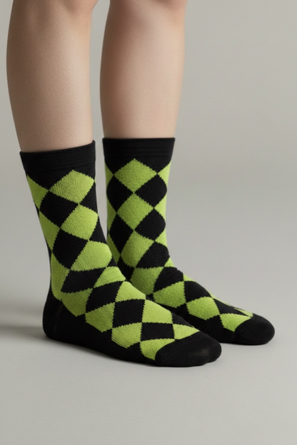 Modern Geometry Socks (Yellow)