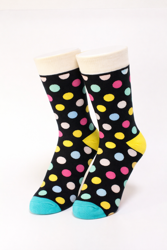 Bonbon Pastel Socks (Black)